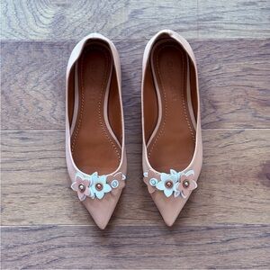 COACH Floral Appliqué Flats
